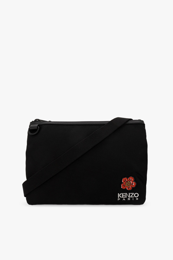 Biname fmedShops Malaysia Borsa tote Hortensia mini Nero Black Shoulder bag with logo Kenzo